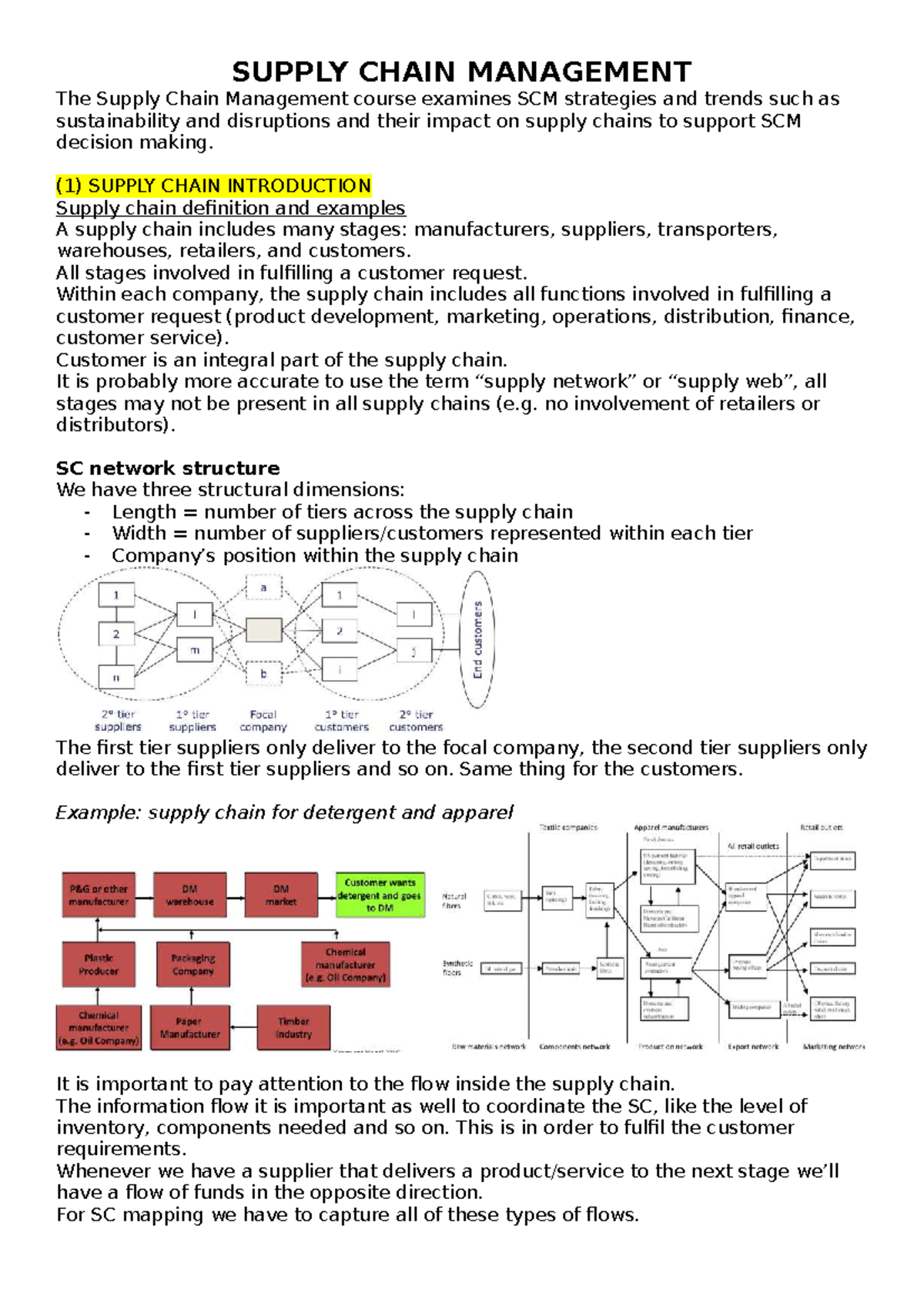 Supply Chain Management (SCM) Strategies and Trends Overview - Studocu
