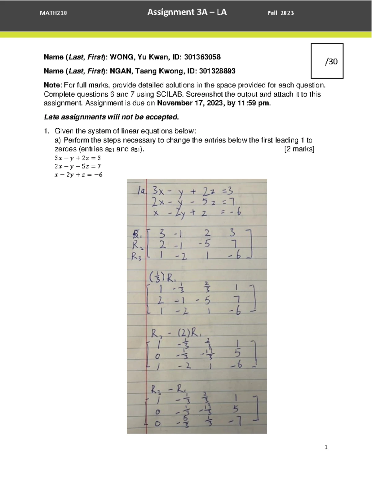 Math 210 - Assignment 2A - Probability and Statistics Solutions - Studocu