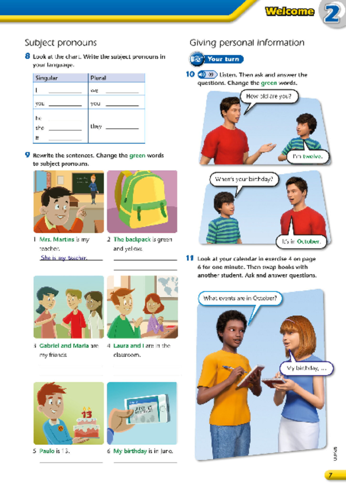 Teaching Resources: Subject Pronouns & Personal Info Practice - Studocu