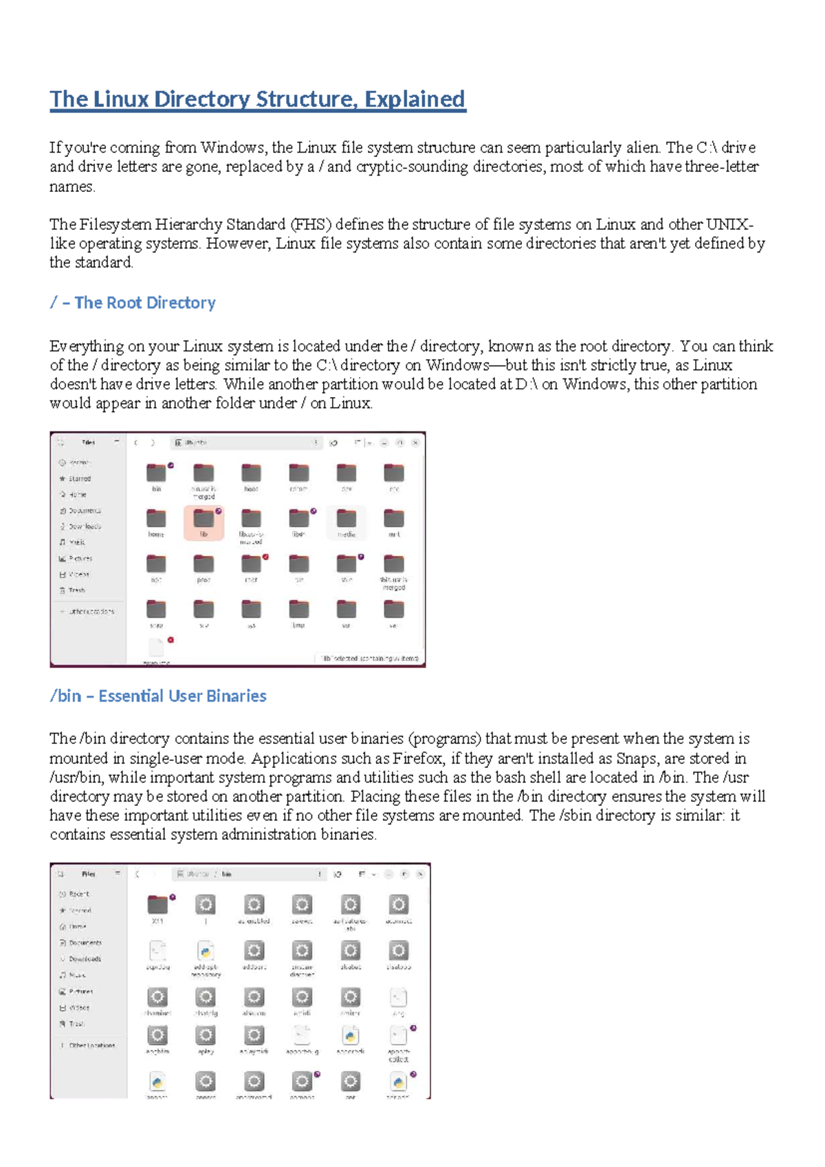 Understanding the Linux Directory Structure: A Comprehensive Guide ...