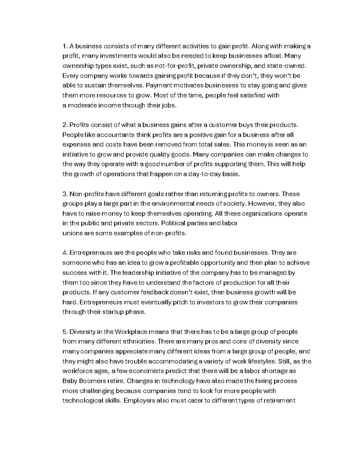Module 2 Review Assignment: Key Concepts in Intro to Business - Studocu