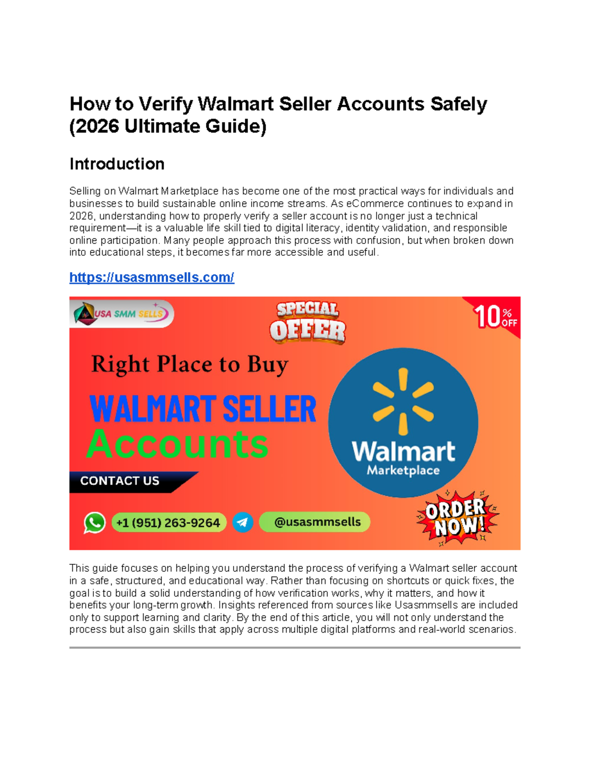 Walmart Seller Account Verification: A 2026 Guide to Success - Studocu