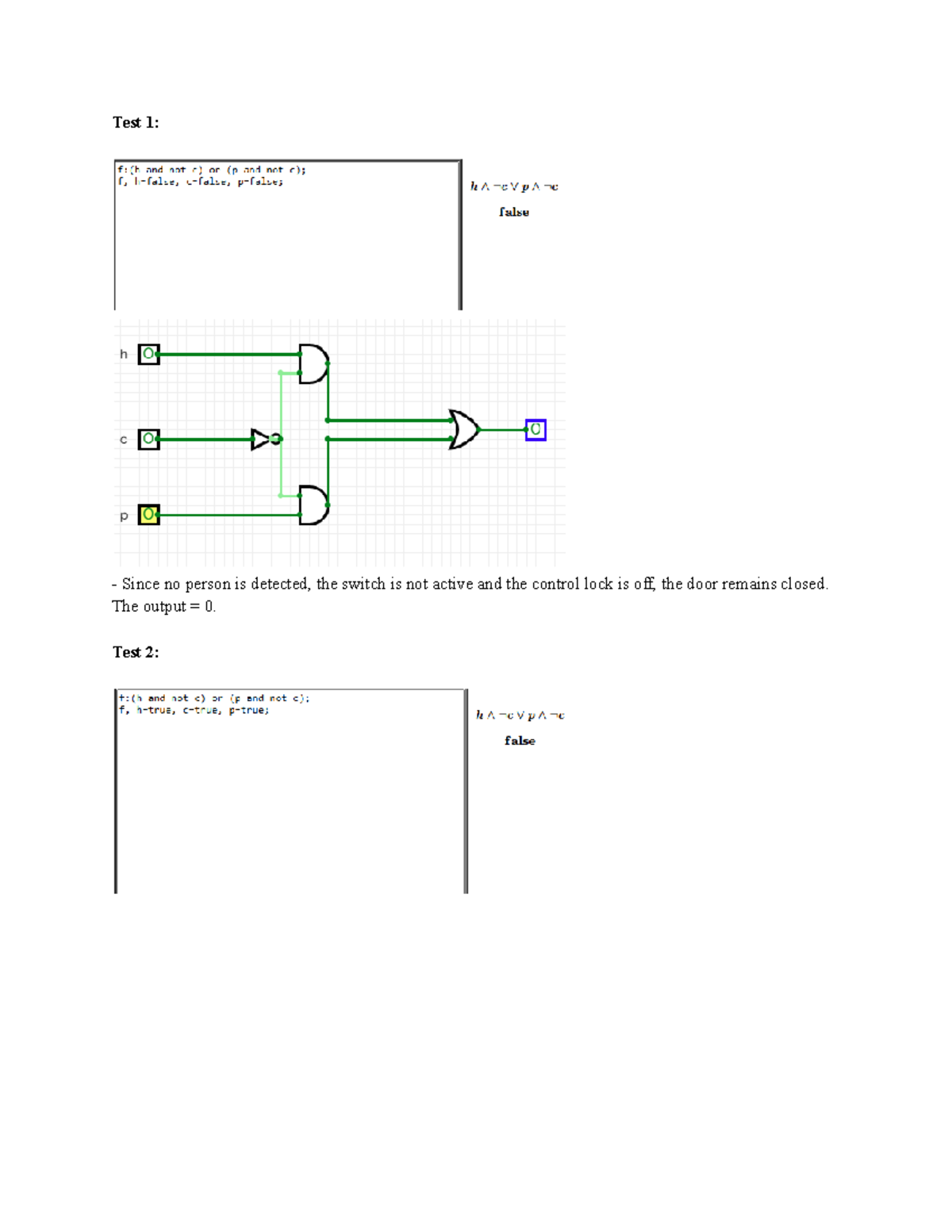Lab 2a 2b - Maxima/Circuitverse Intro: Test Outputs Analysis - Studocu