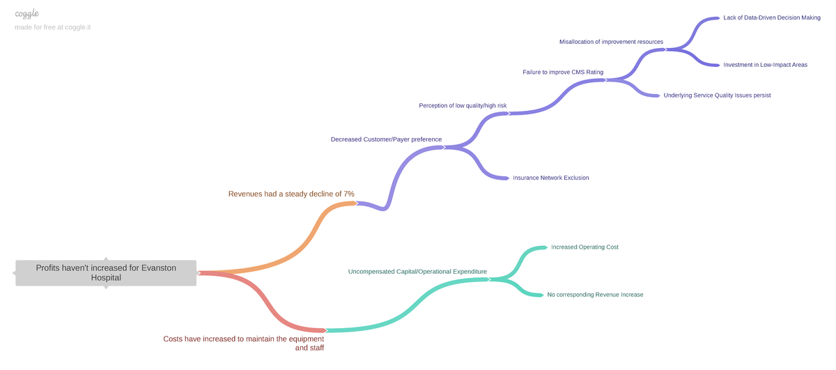 Issue Tree Framework Evanston Hospital Case - Profits haven't increased ...