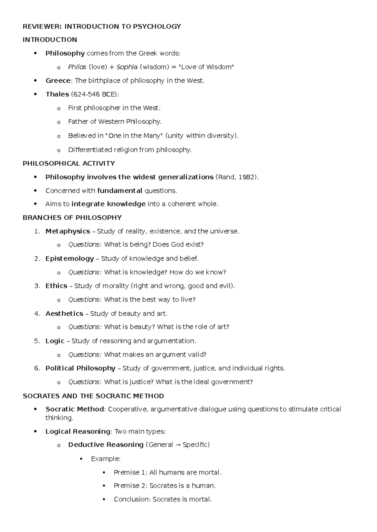 Physiological Psychology Lecture: Introduction to CNS & Sensory Systems ...