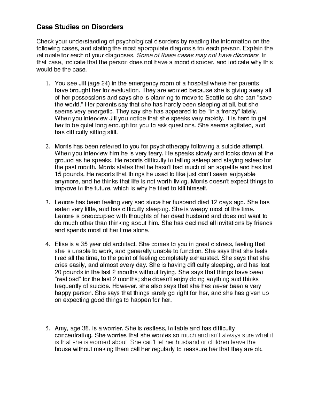 Su1 - Comprehensive Guide on Eating and Feeding Disorders - Studocu