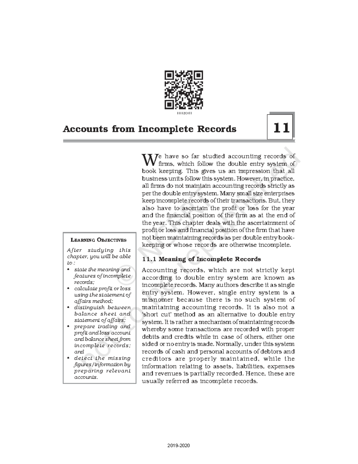 Accounts from Incomplete Records 11 W - Understanding Features and ...