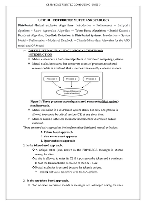 Unit 5 - DISTRIBUTED COMPUTING NOTES 2021 REGULATION - 5 DEFINITION OF ...