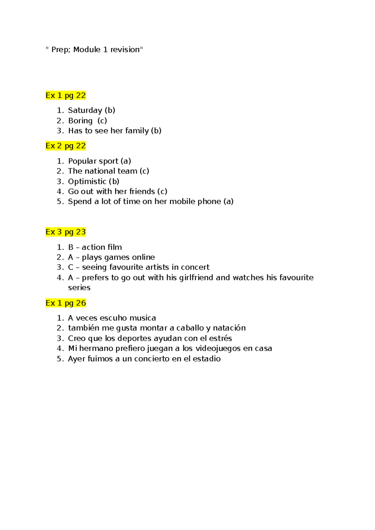 Module 1 Revision Notes for Prep Course - Studocu
