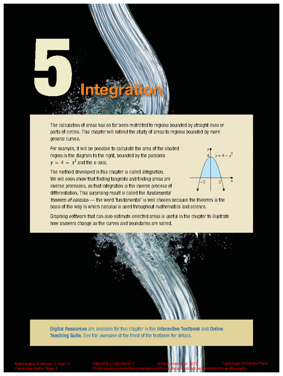 Cambridge Yr 12 Ext 1 Chapter 5 Integration Notes & Solutions - Studocu