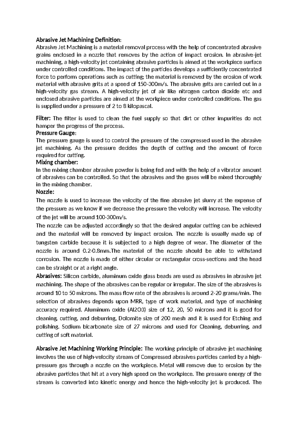 Abrasive Jet Machining Overview: Principles & Applications in Pharma ...
