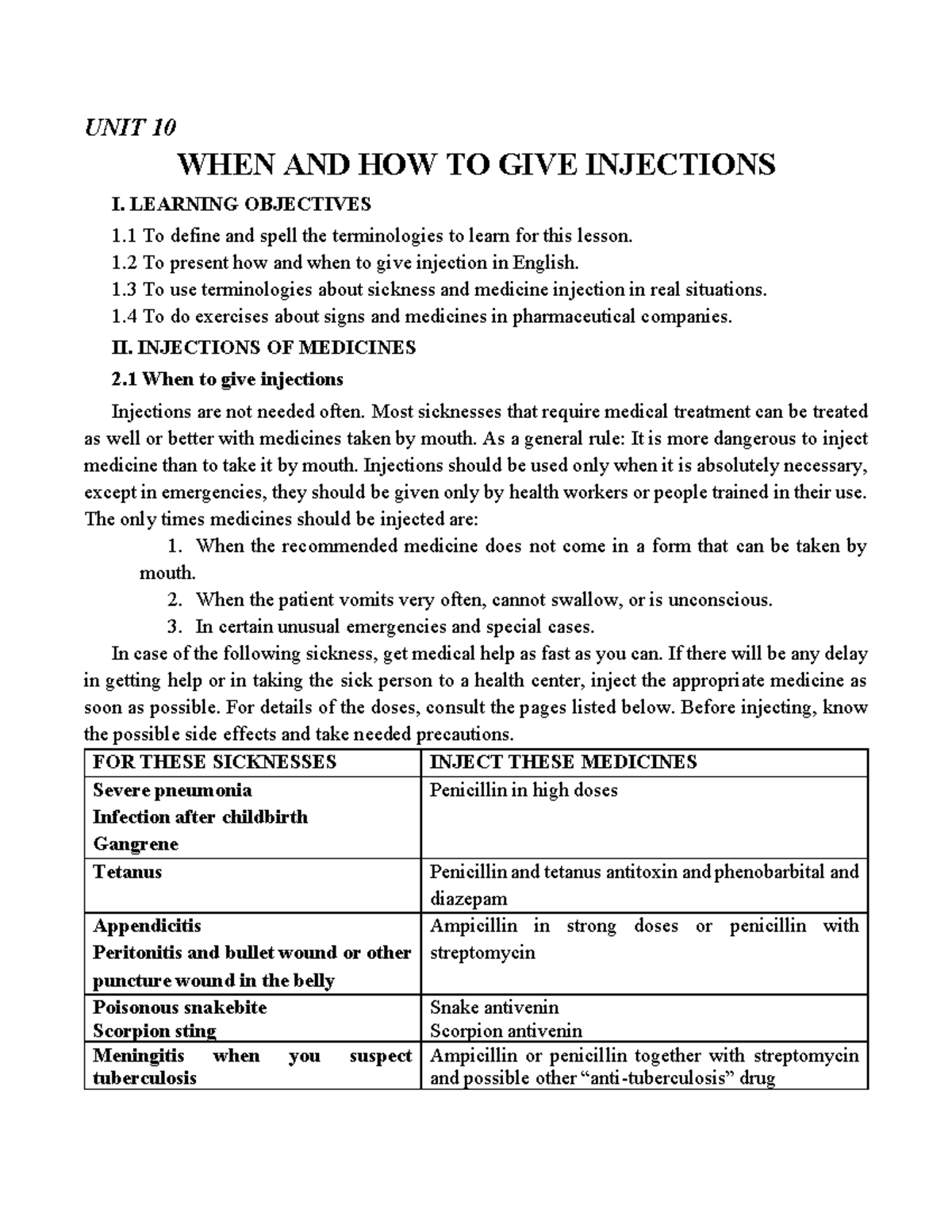 Duoc-CQ-UNIT 10-11 - Guidelines for Administering Injections - Studocu