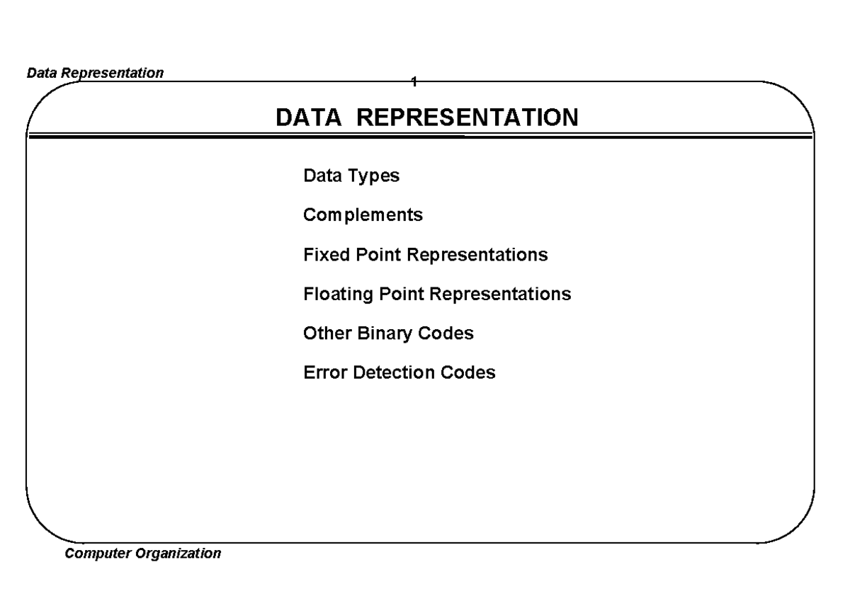 UNIT3-PART 1 Data Representation Lecture Notes and Concepts - Studocu