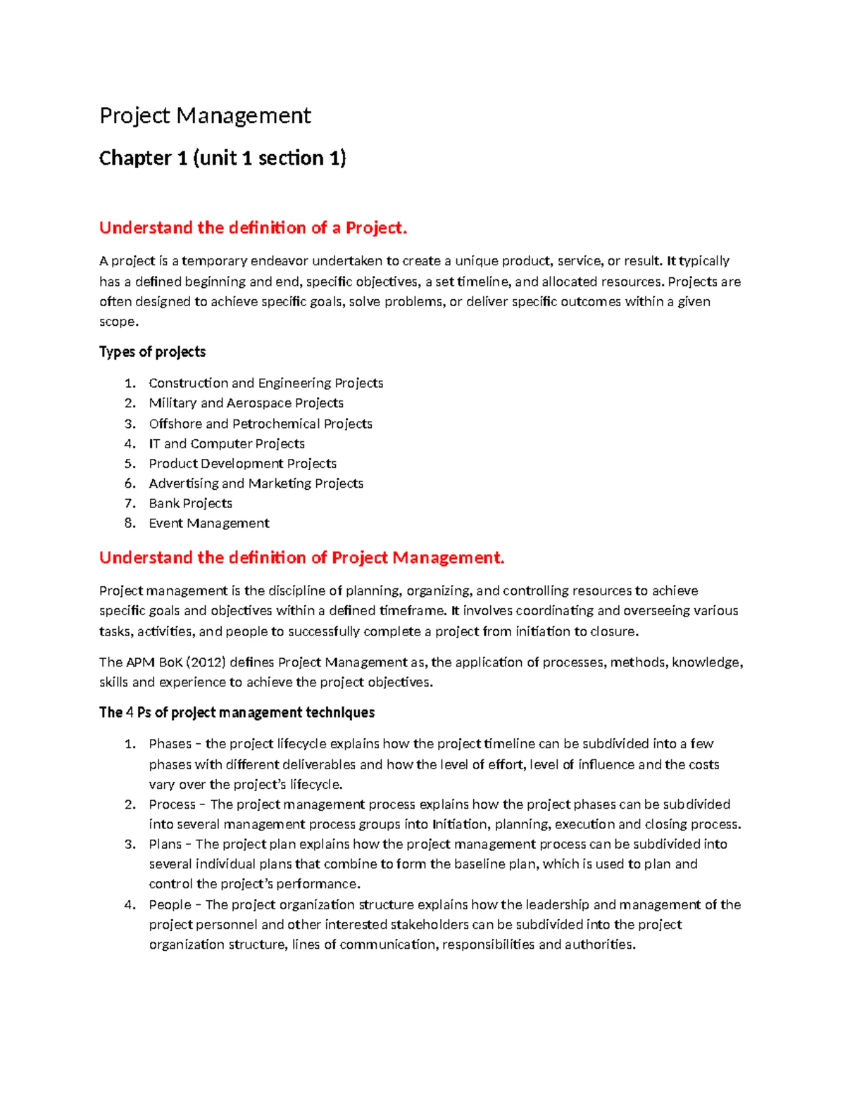 Unit 1 Exam Summary: Introduction to Management Concepts and Theories ...