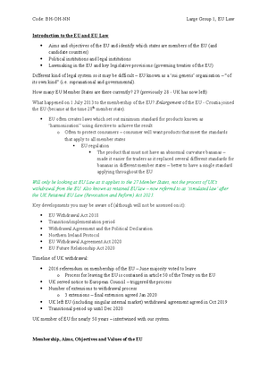 LG 4 NEW - LG 4 - EU LAW 24/02/ LARGE GROUP 4 Student Guide Social ...