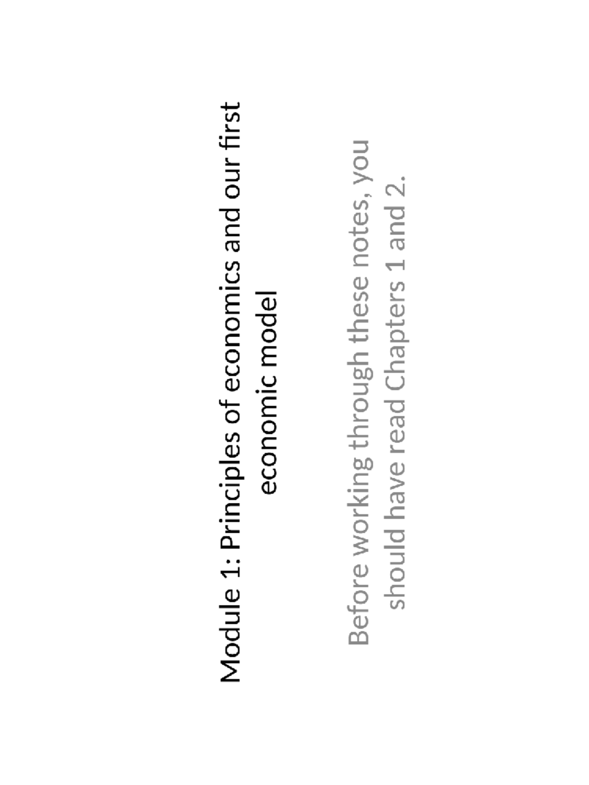 Lecture Notes Econ 2301 501 Principles Of Economics Economic