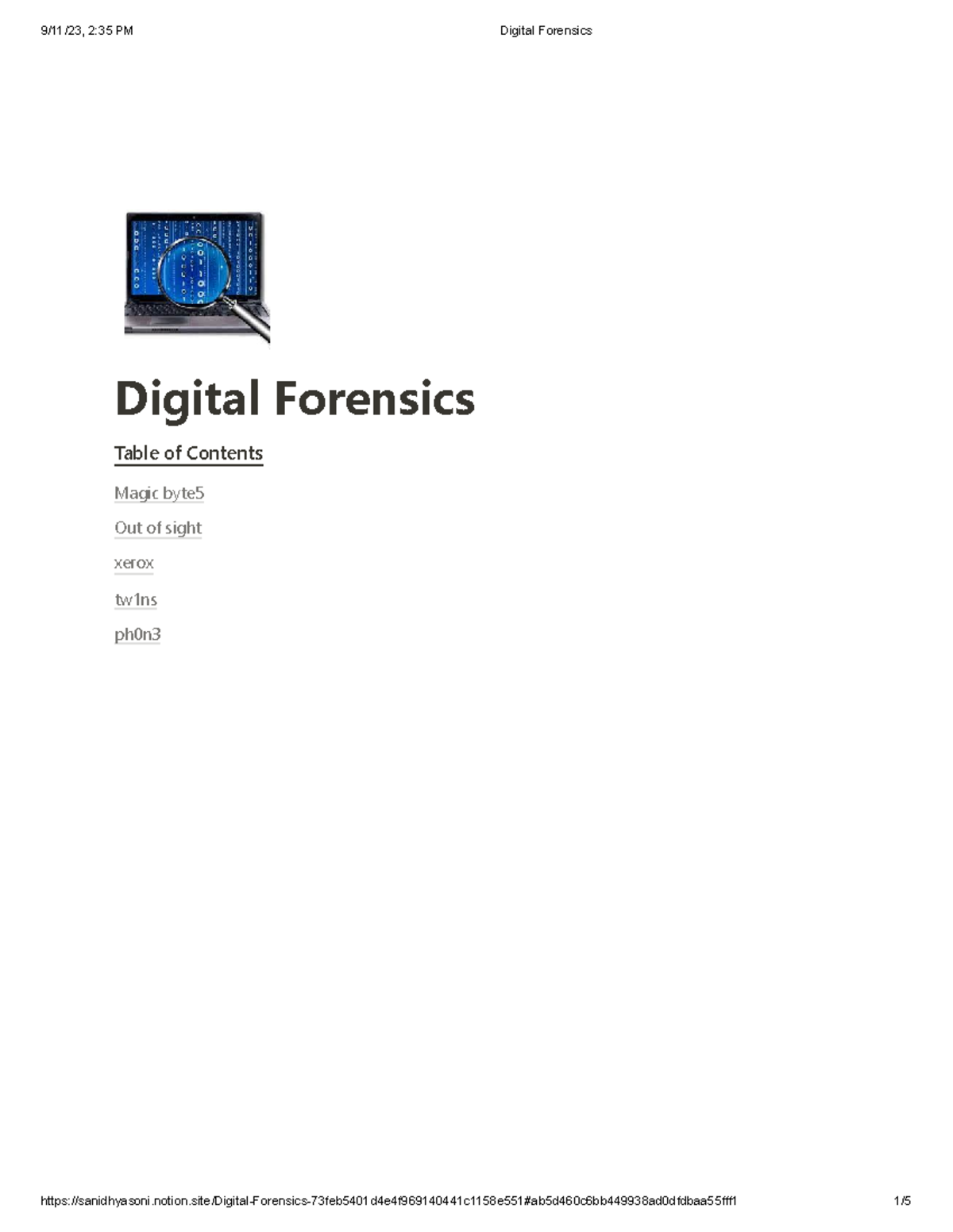 Digital Forensics - Tài liệu Chương 1: Khám Phá Điều Tra Số - Studocu