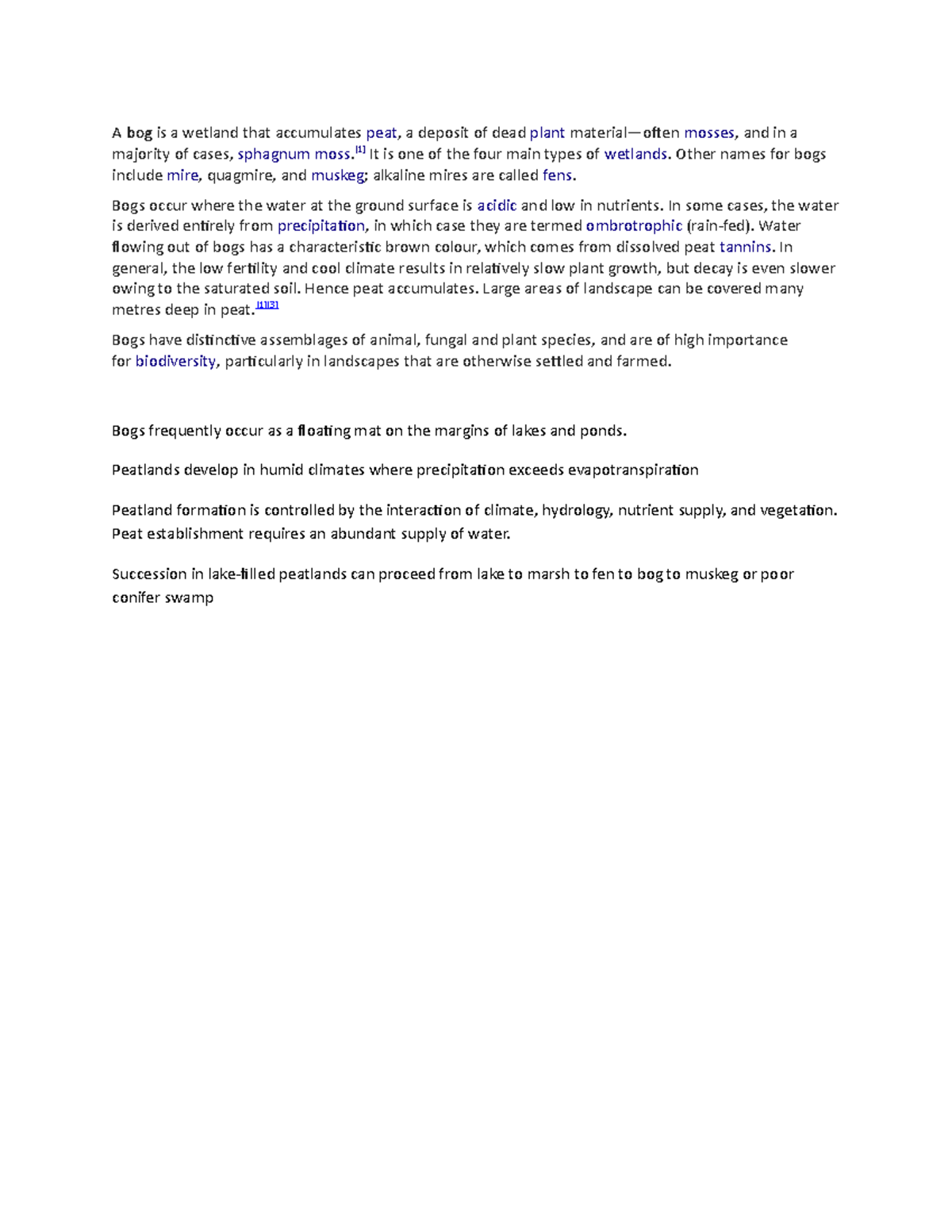 Bog Succession: Understanding Bogs and Their Ecological Importance ...