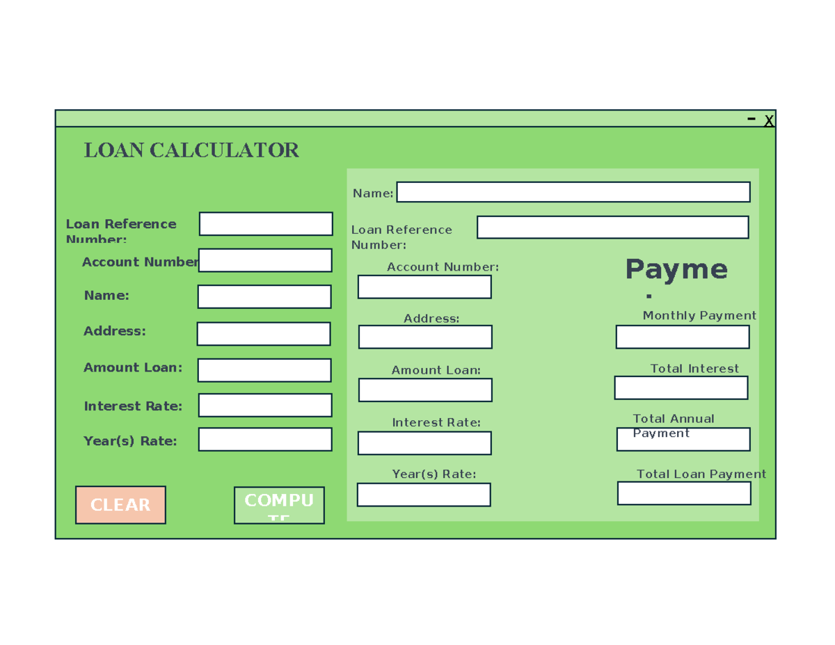 Doc1 - FBHFGNCGNGCN - Accounting Information System - LOAN CALCULATOR ...