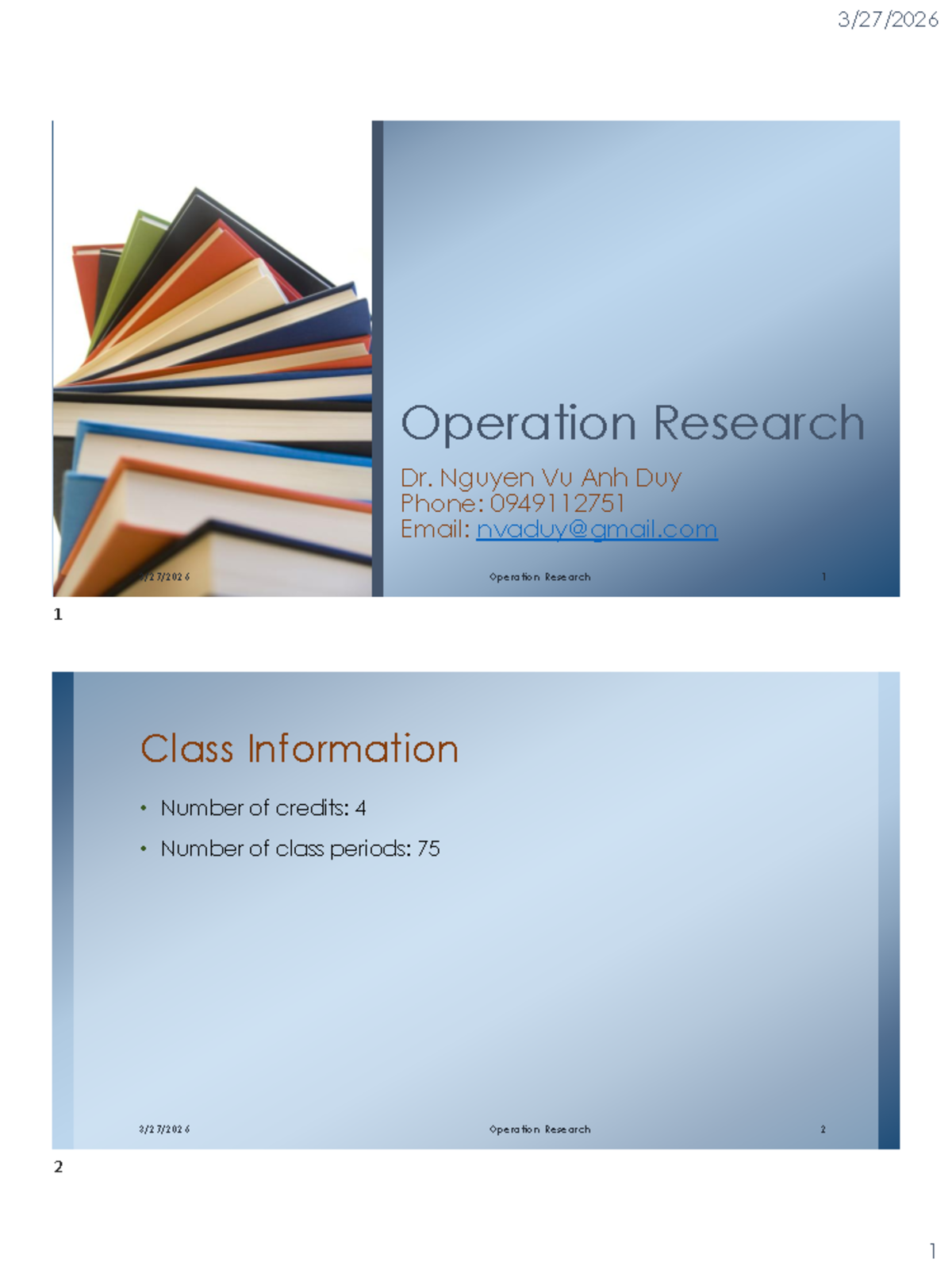 Operation Research 2025: Comprehensive Study Guide and Notes - Studocu