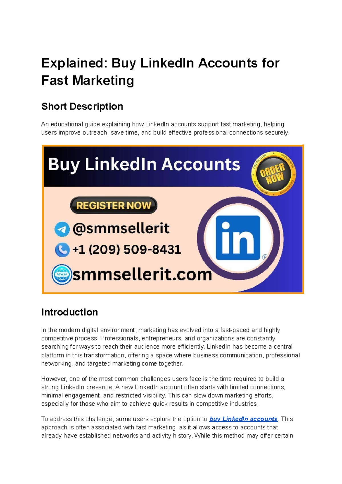 Explained: Fast Marketing Strategies Using LinkedIn Accounts - Studocu