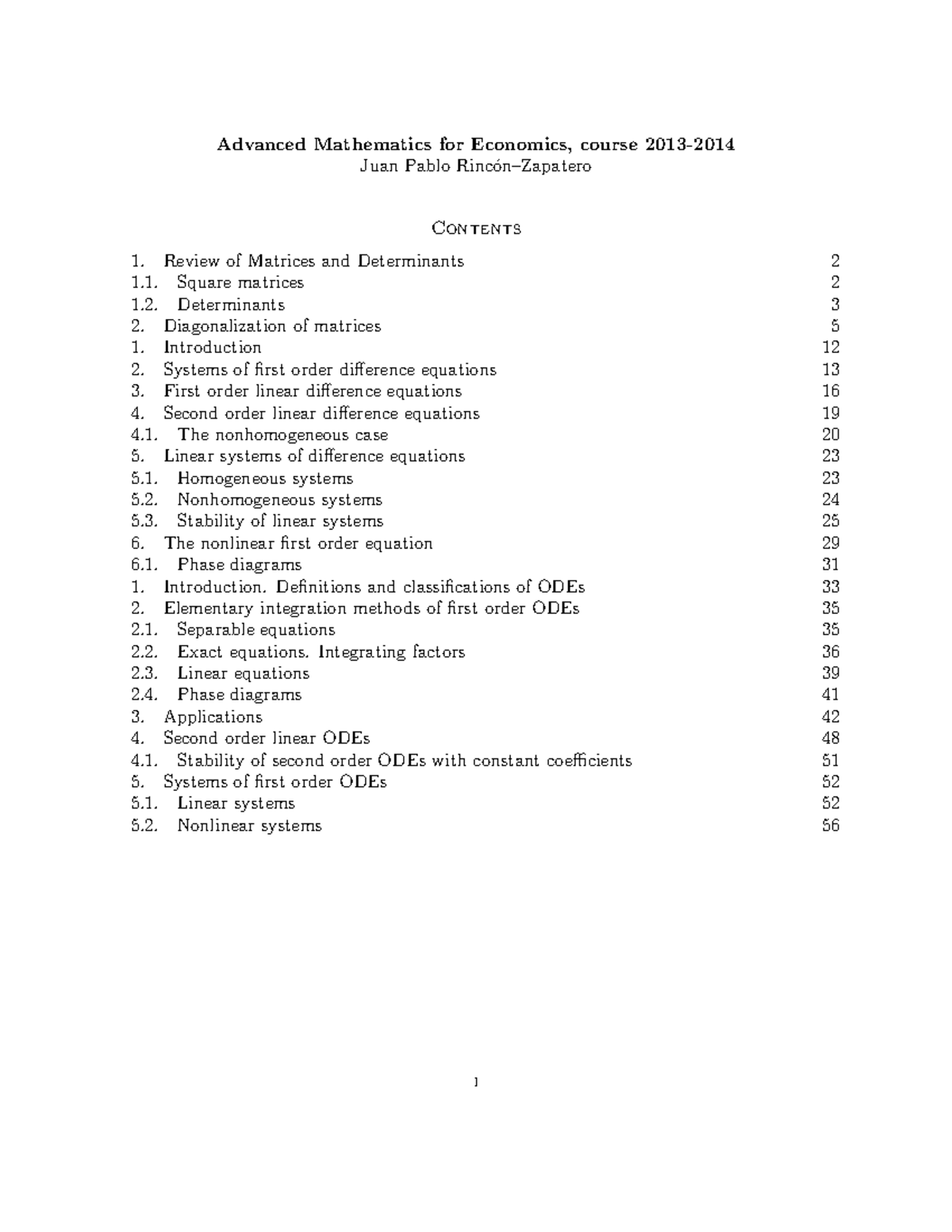 MAE English - Juan Pablo Rinc ́on–Zapatero Advanced Mathematics for ...