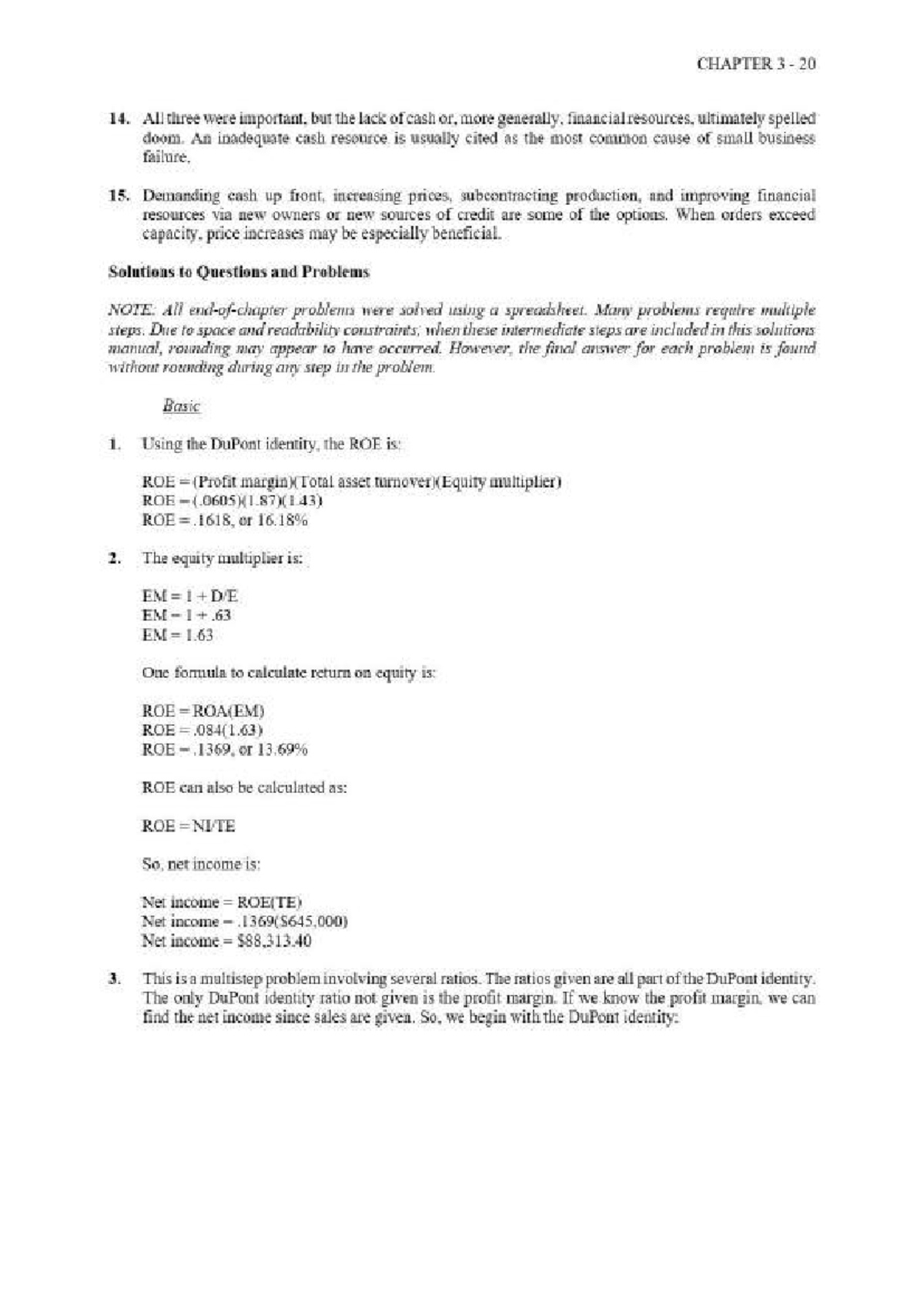 CHAPTER 3: Financial Ratios and Business Performance Analysis - Studocu