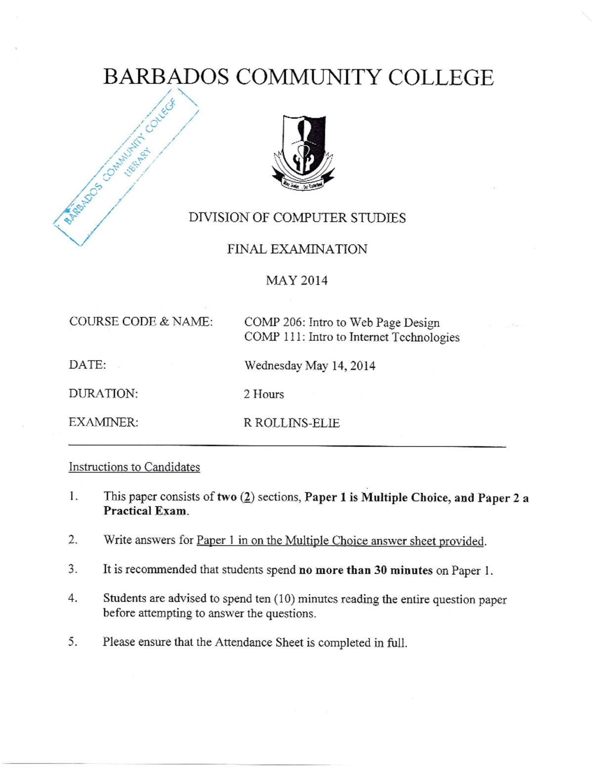 COMP 206 Final Exam Notes: Intro to Web Page Design (May 2014) - Studocu