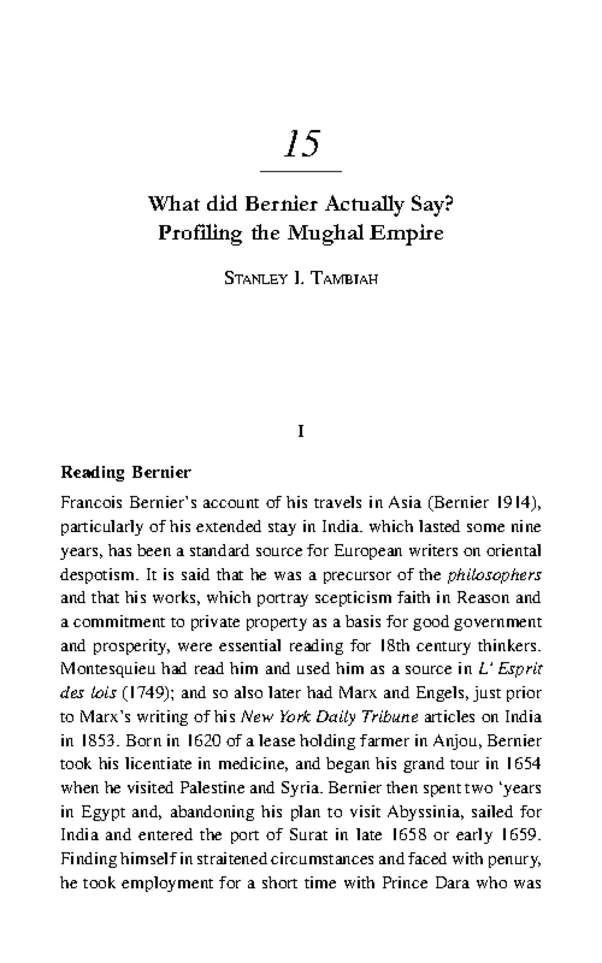 Bernier's Insights on the Mughal Empire: An Analysis of Power and ...