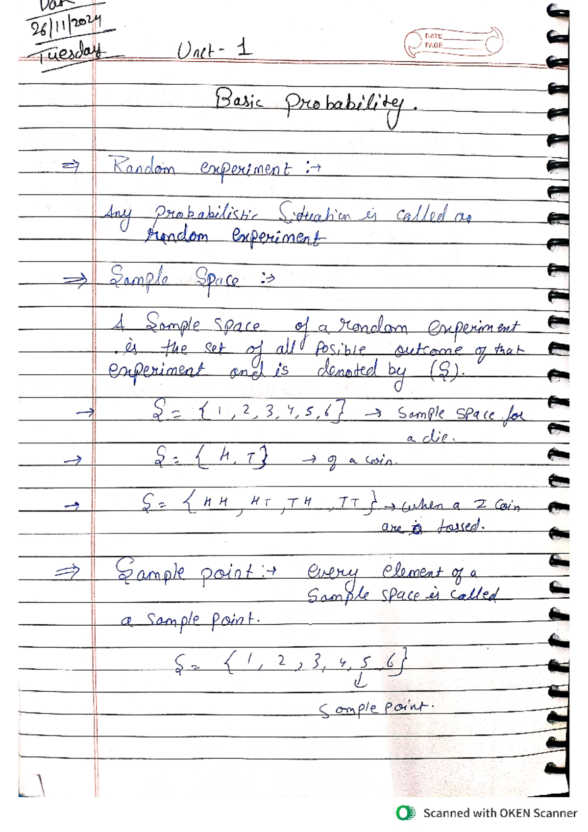 Probability Concepts and Calculations - IPS Unit 1-3 Notes - Studocu