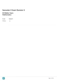 SE2 Exam Revision 1: IB MYP Math Grade 8