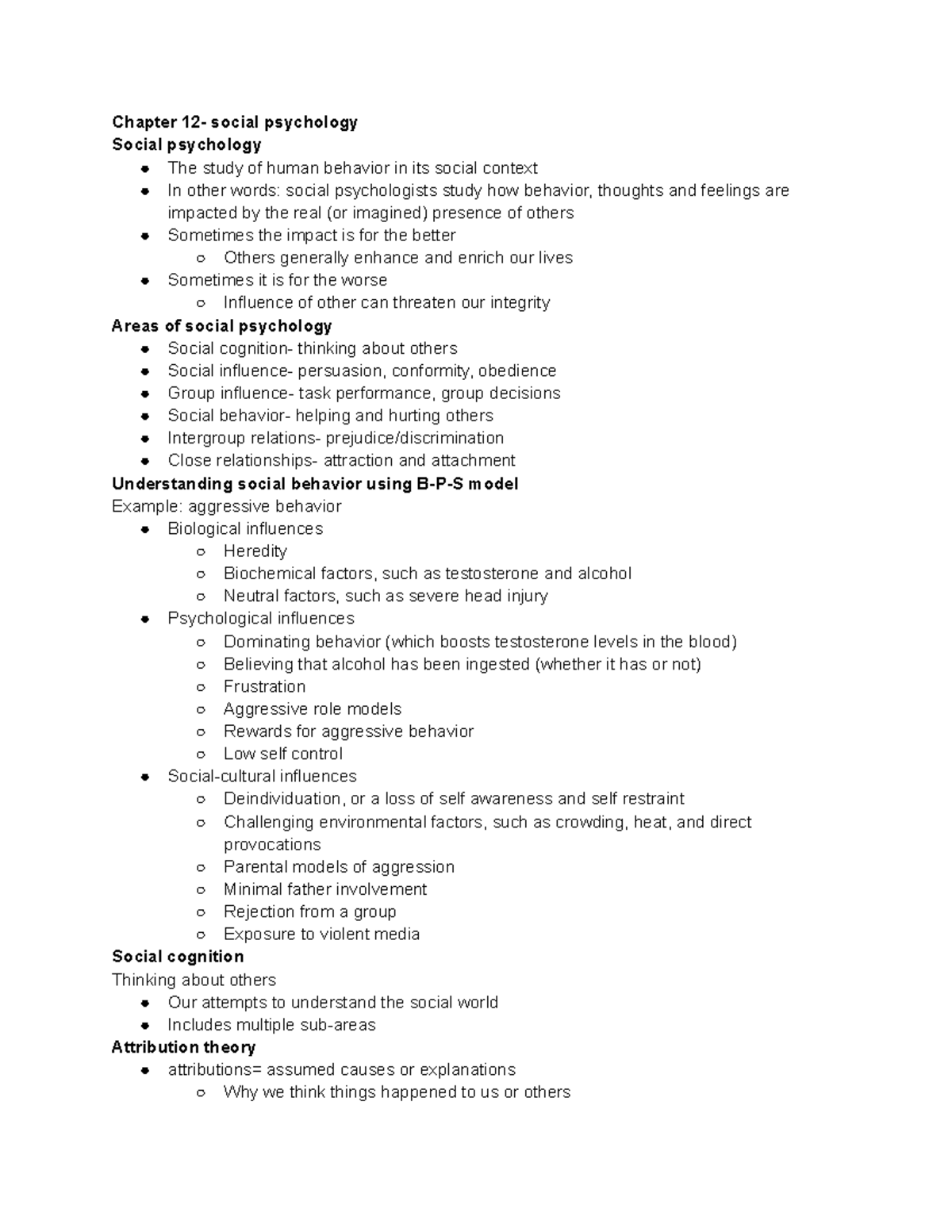 Social Psychology Concepts - Chapter 12 (PSY 101) - Studocu
