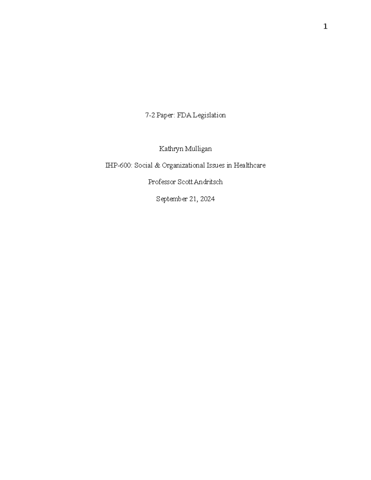 FDA Legislation: Historical Overview and Impact on Public Health - Studocu