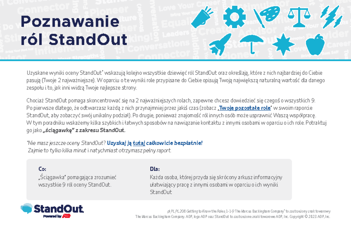 Poznawanieról Stand Out - pl_PL_PL208 Getting to Know the Roles_1-1-9 ...