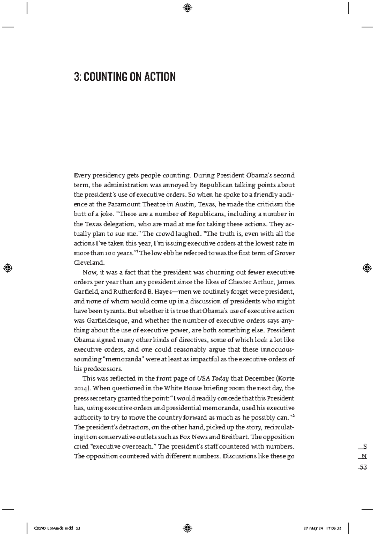 Analyzing Presidential Executive Action: Evolution and Impact (C8590 ...