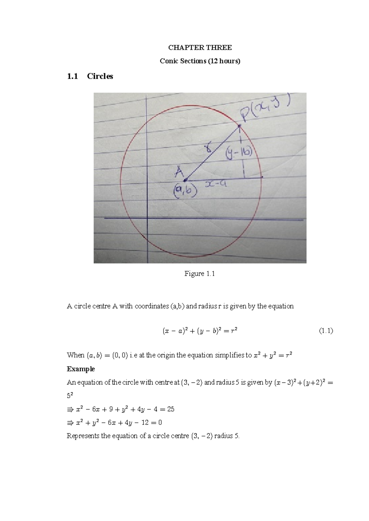 Math 124 Final Exam Notes: Conic Sections & Their Equations - Studocu