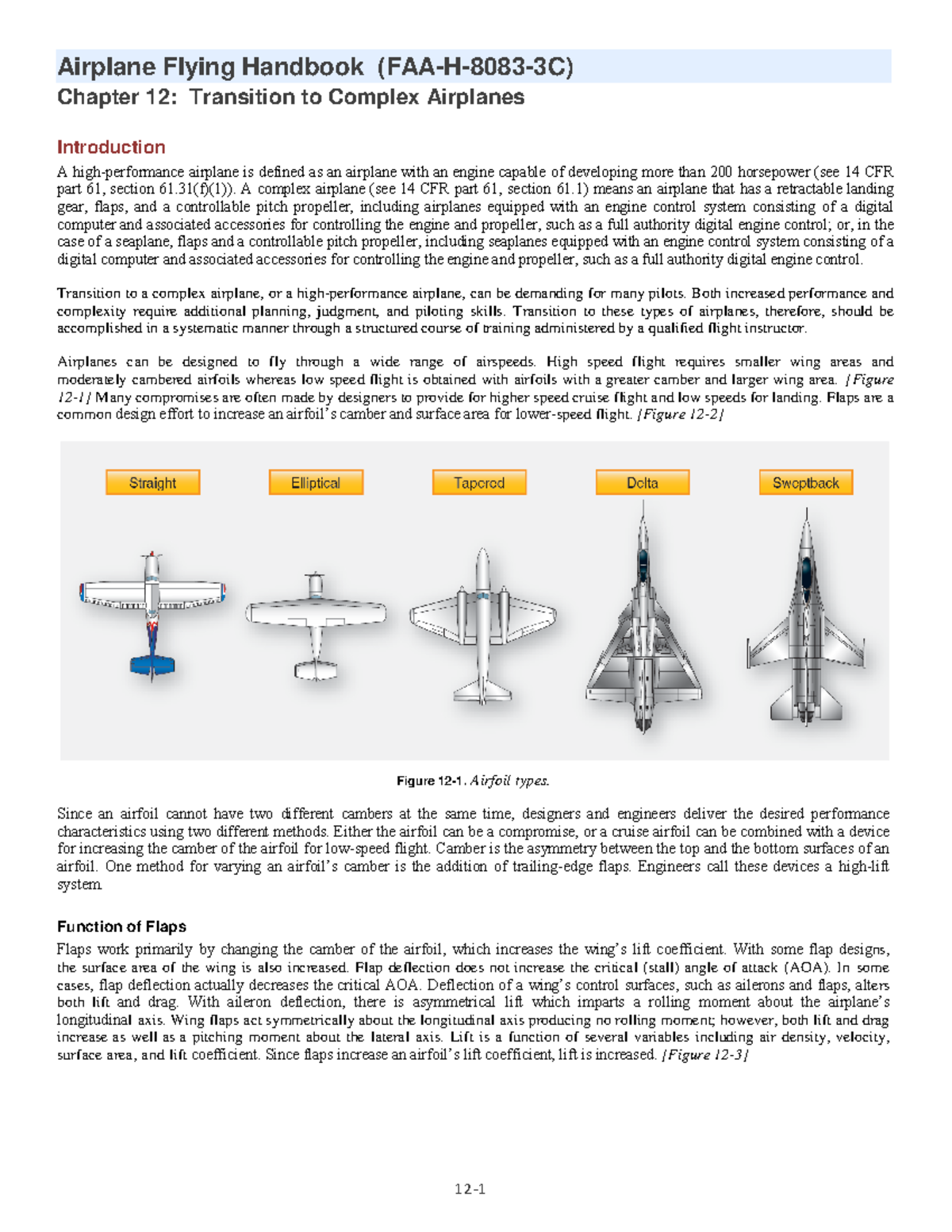 13 AFH Ch12 - Importance of Propeller in Complex Airplanes - Studeersnel