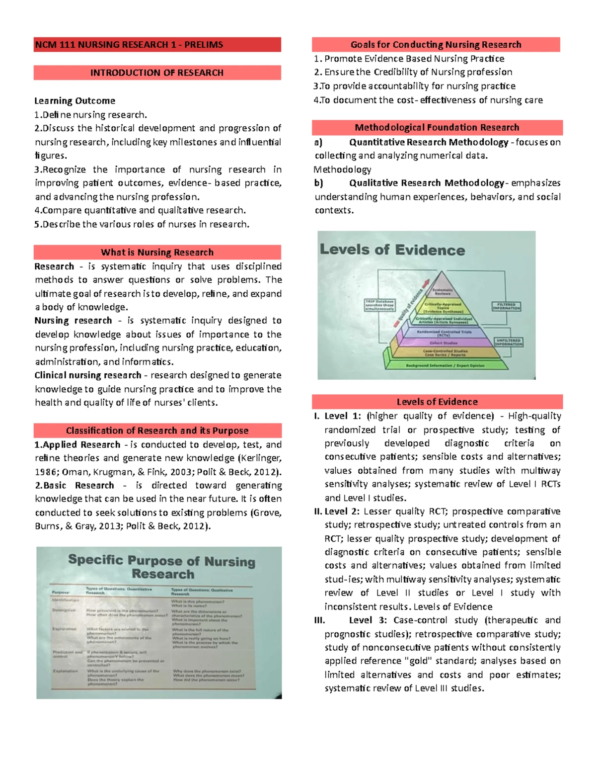NCM 112 LEC Prelims - Global Health Concepts and Trends Notes - Studocu