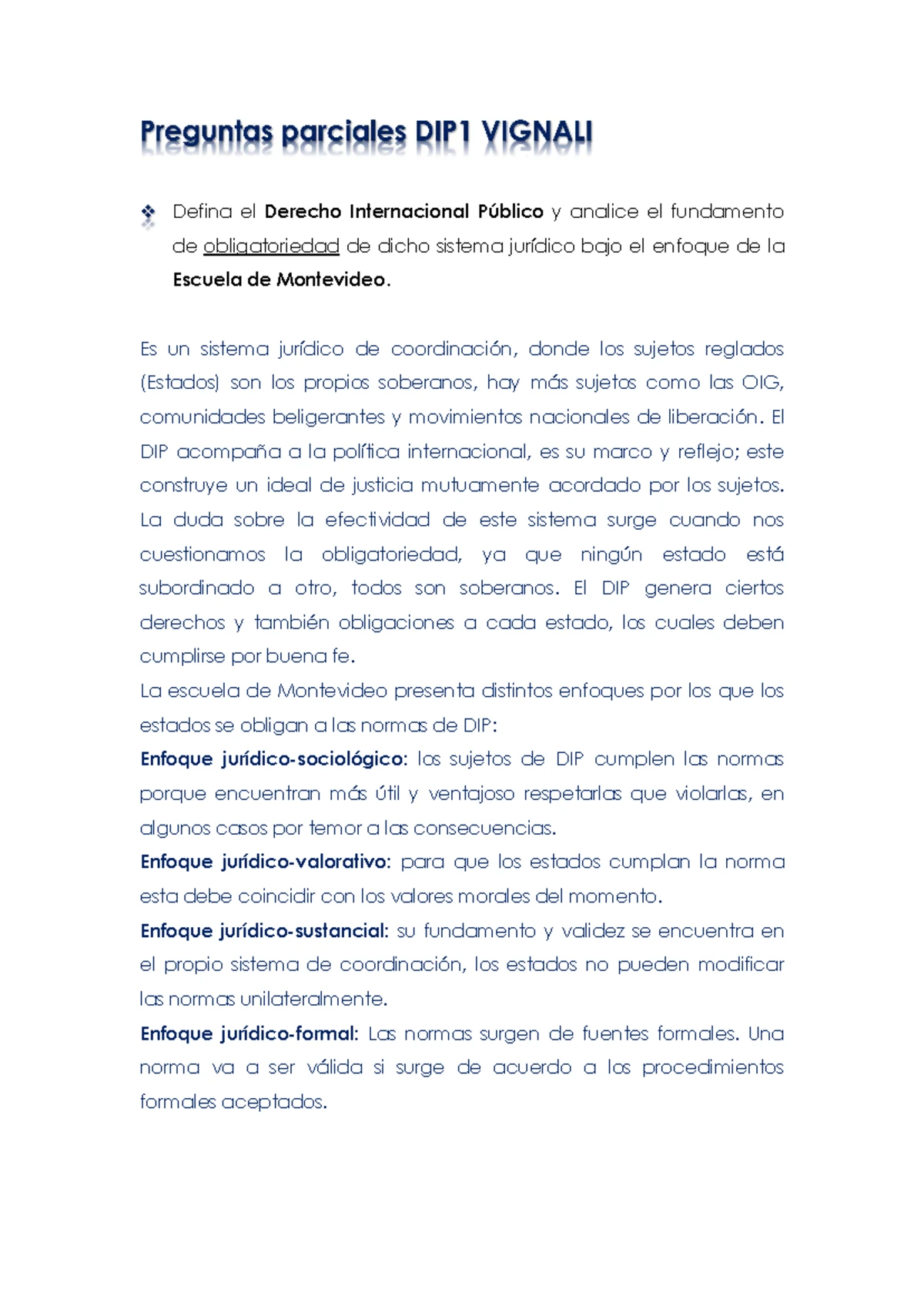 Ejemplos de los efectos D, C Y G entre la costumbre y tratados - Efecto ...