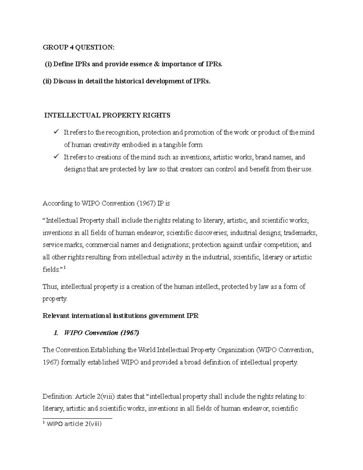 INT 101: Overview of Intellectual Property Rights and Their Importance ...