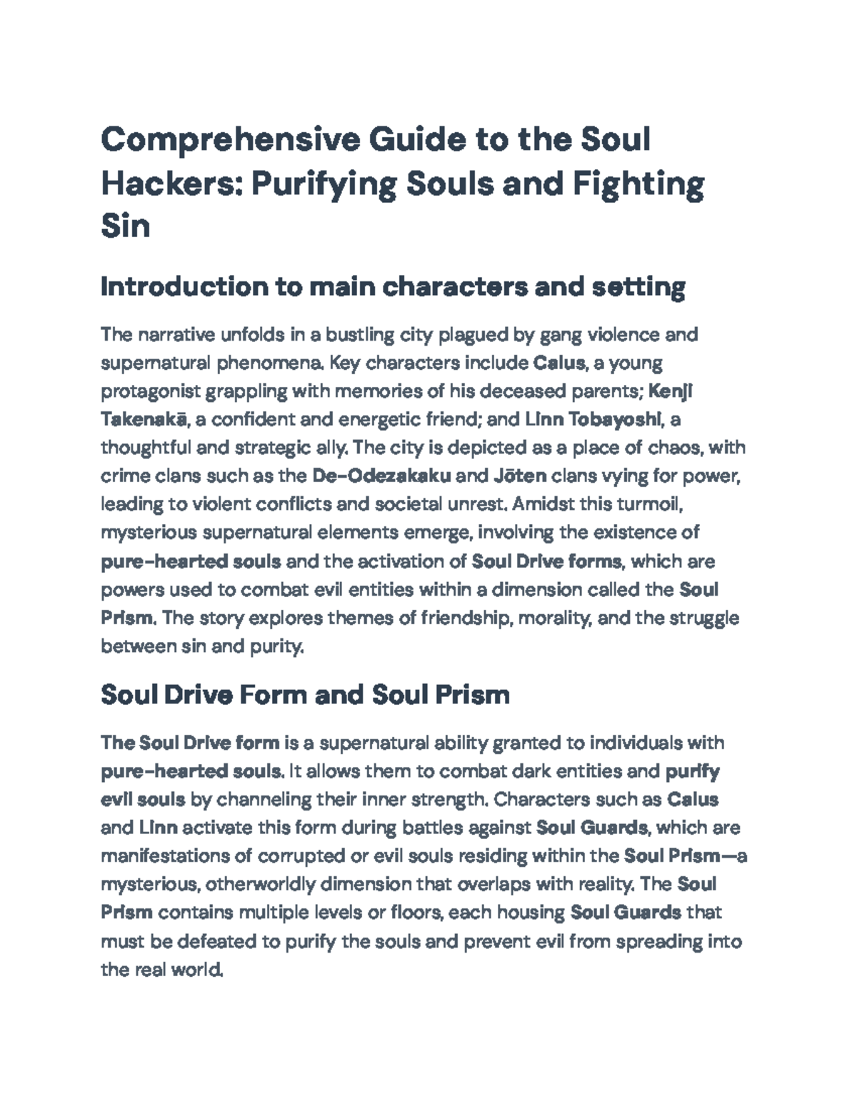 Comprehensive Guide to Soul Hackers: Purification & Redemption Themes ...