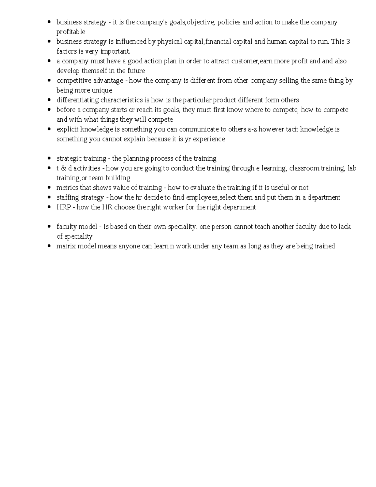 Business Strategy Overview - Chapter 2 Notes - Studocu