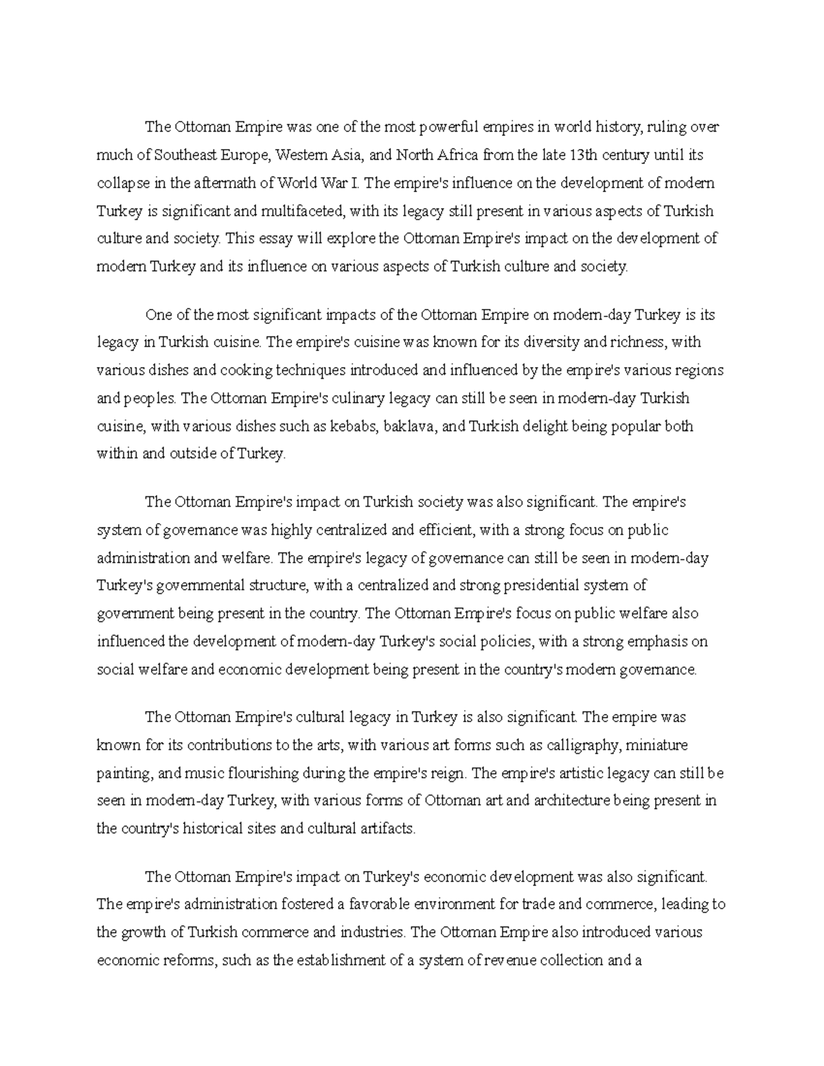 OTM 301: The Ottoman Empire's Multifaceted Legacy in Modern Turkey ...