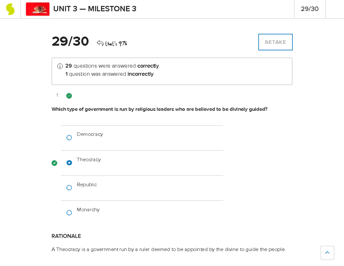 Unit 3 - Milestone 3: Key Concepts and Questions on Religion - Studocu