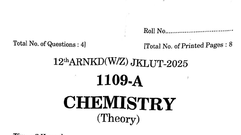 CHEM 101 Final Exam: Multiple Choice & Short Answer Questions - Studocu