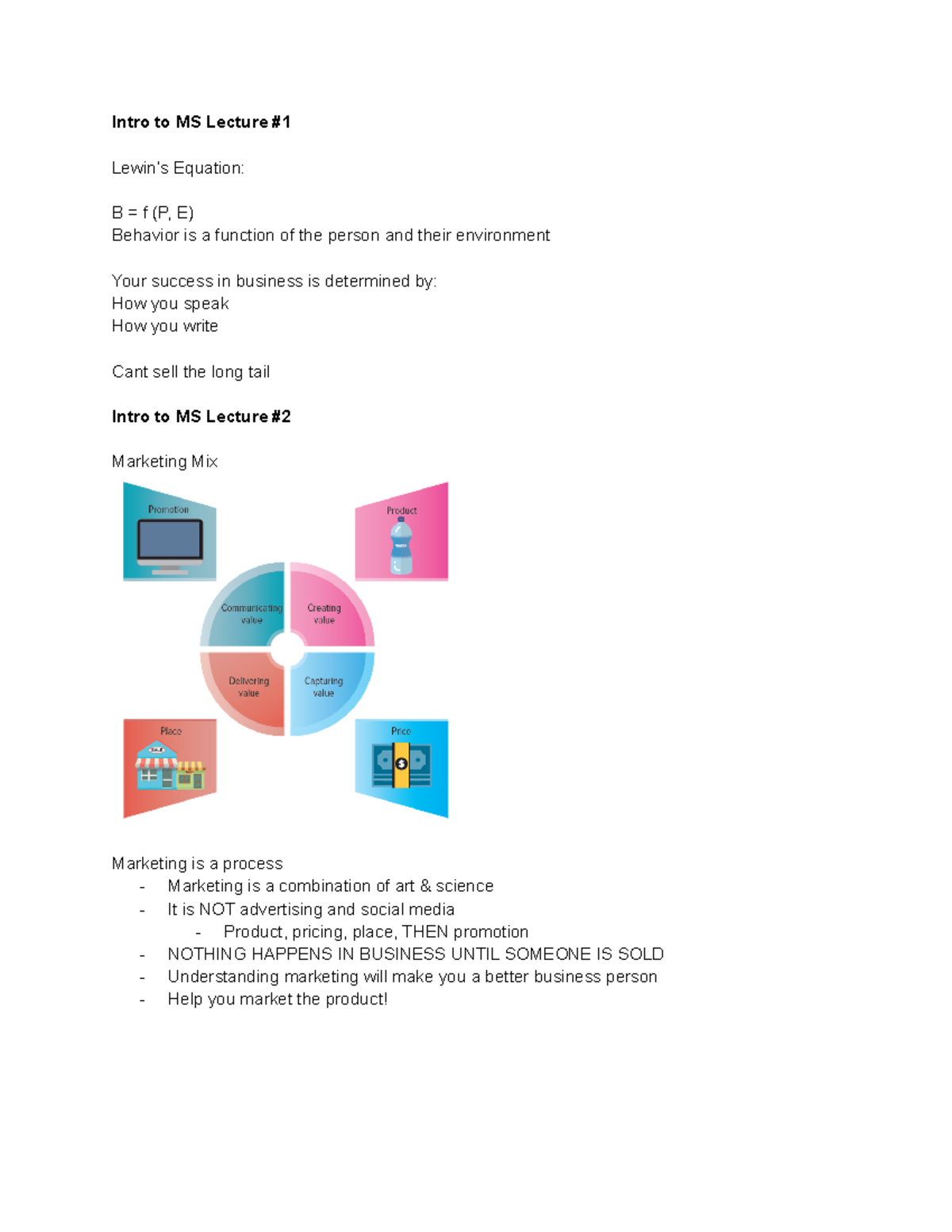 MKTG 101: Intro to Marketing Strategy Lecture Notes and Key Concepts ...