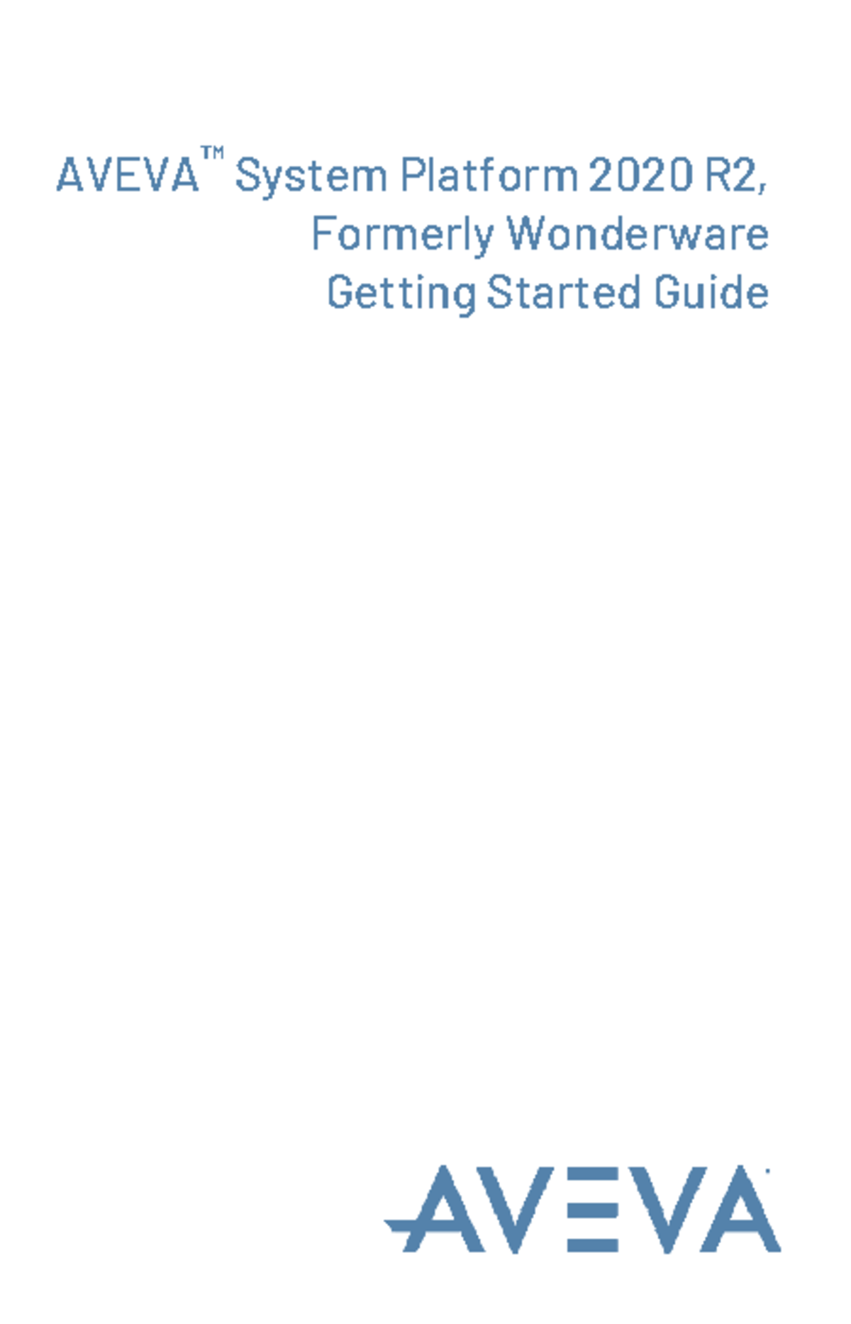 AVEVA System Platform 2020 R2: Getting Started Guide - Studocu
