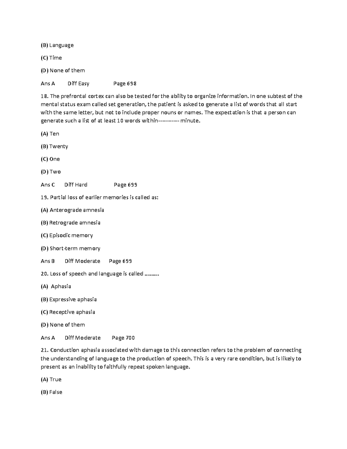 Test Bank for Anatomy and Physiology (AP 2nd Ed) - Chapter Questions ...