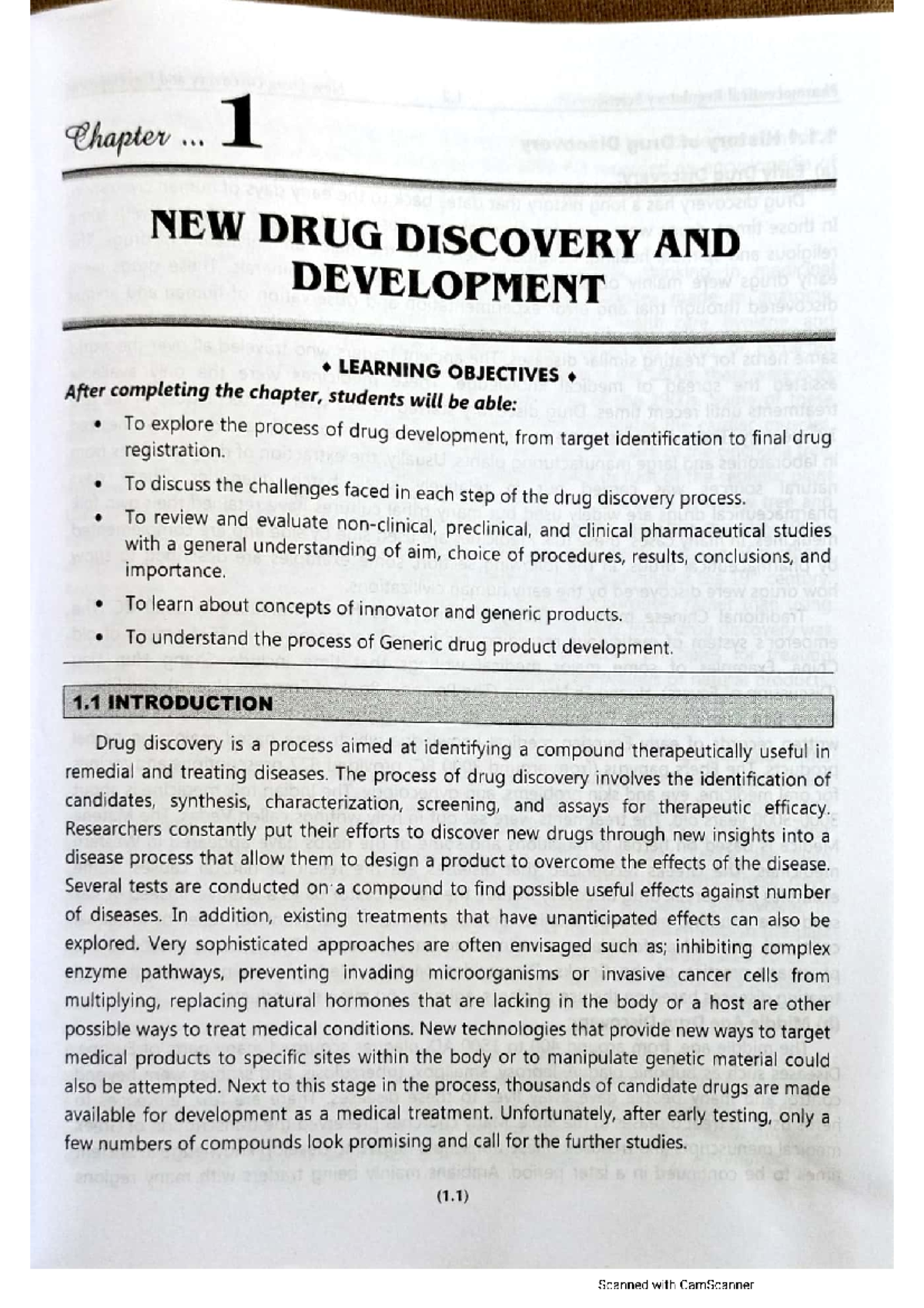 Chapter 1: New Drug Discovery & Development - Learning Objectives (PRS ...