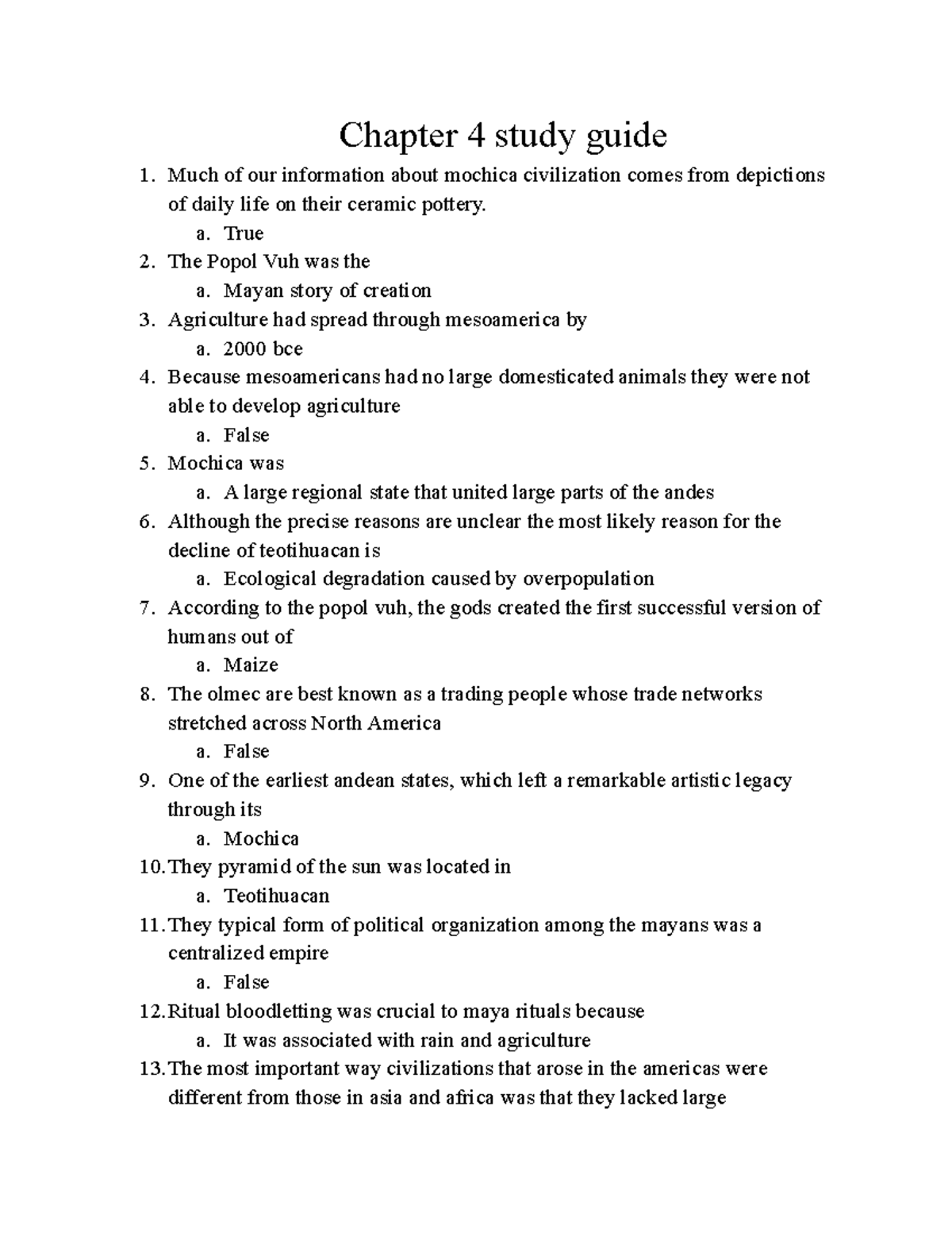 History 2 - Chapter 4 Study Guide: Key Concepts & Review - Studocu
